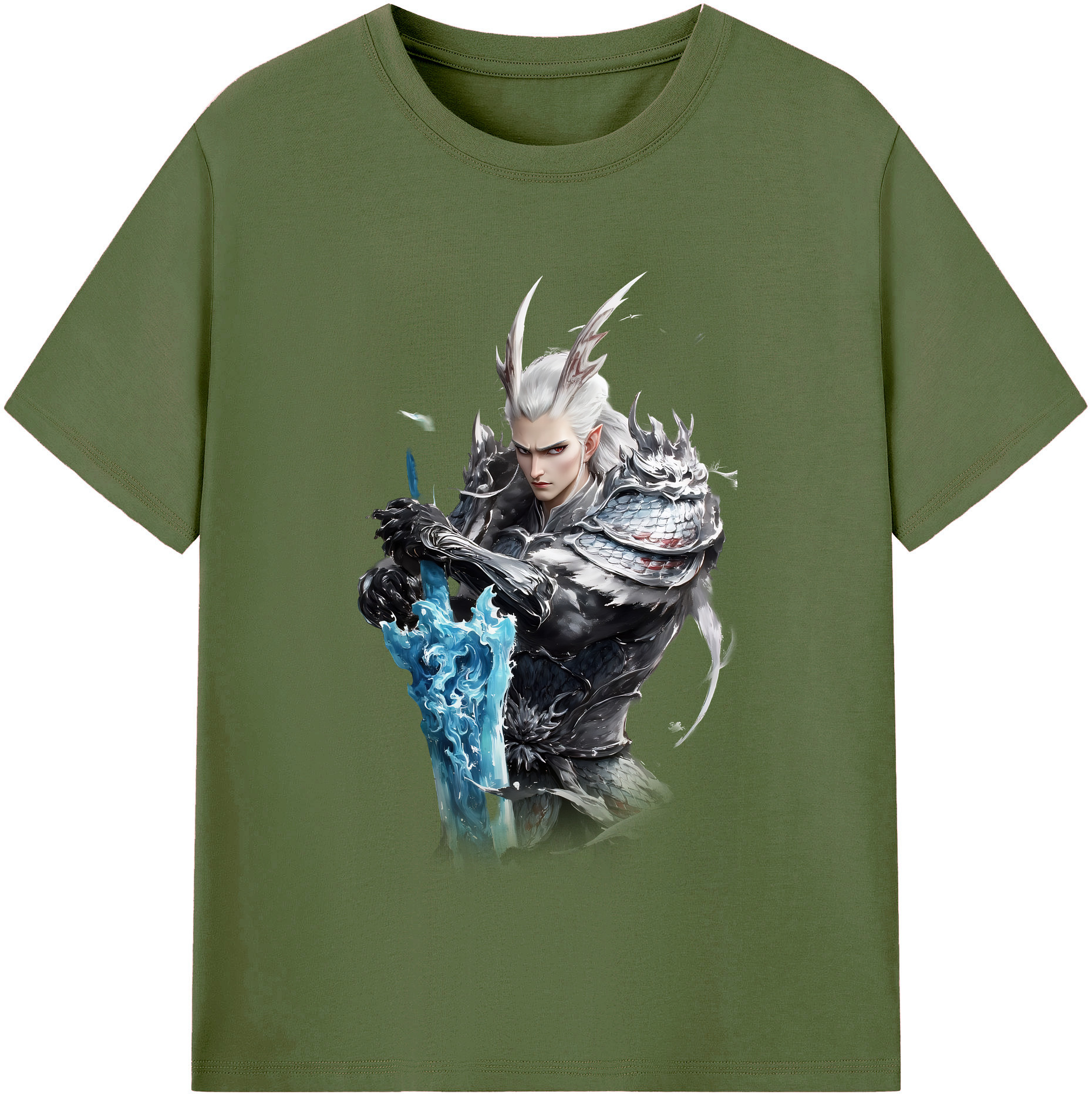 （画像用） Ne Zha 2 ナタ 魔童の大暴れ 綿100％半袖Tシャツ（フロントプリント）